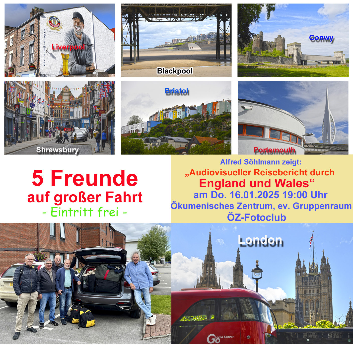 Plakat England-Show am 16.1.2025