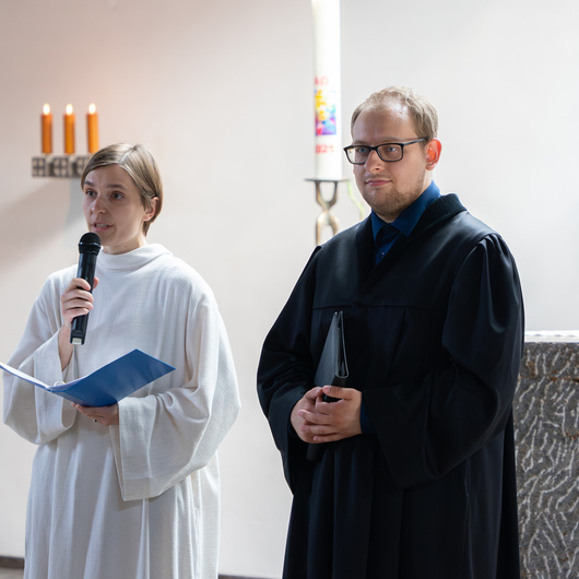 Schwester Maria und Johannes Bindner