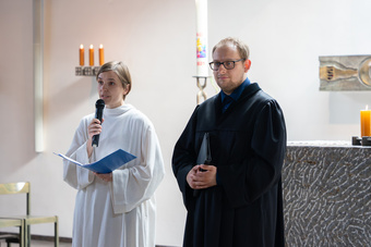 Schwester Maria und Johannes Bindner